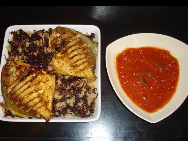 রুপচাদা মাছ ফ্রাই + পোলাও বা Pomfret rice রেসিপি